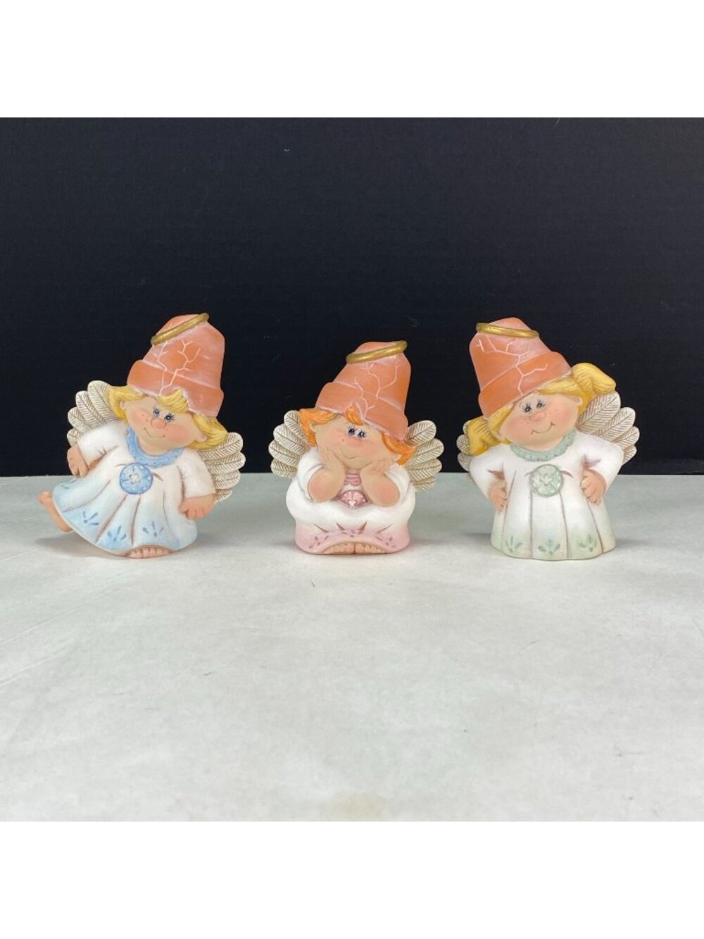 Flower Pot Garden Fairy Angel Figurines Set of 3
